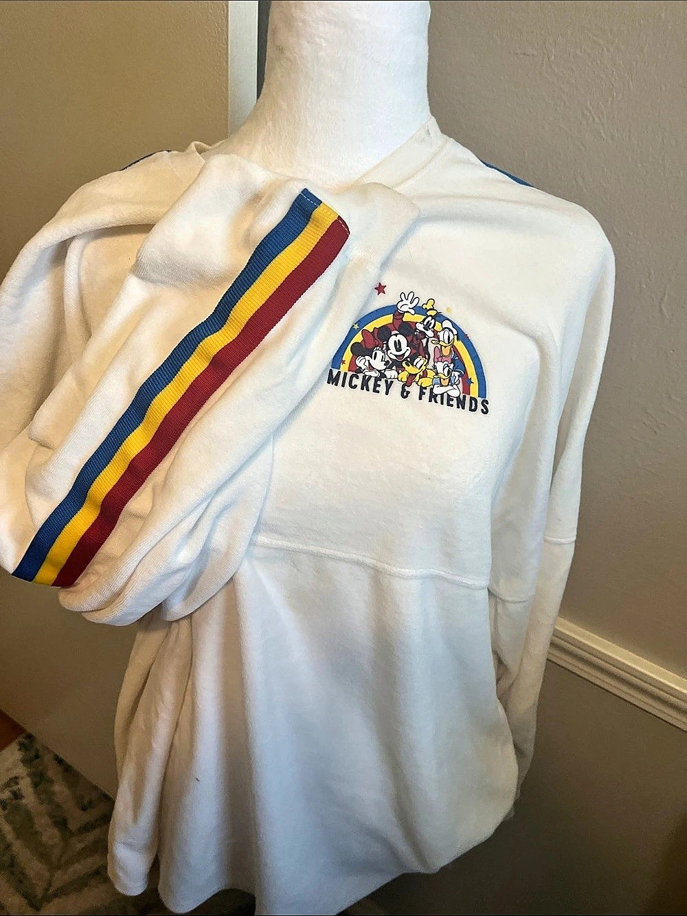 Disney Mickey & Friends Graphic Sweatshirt in White